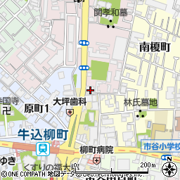 東京都新宿区弁天町81周辺の地図