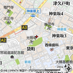 東京都新宿区袋町13周辺の地図