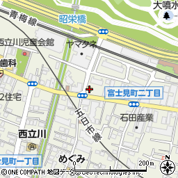 ファミリーマート立川富士見町店周辺の地図