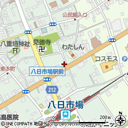 千葉県匝瑳市八日市場イ65周辺の地図