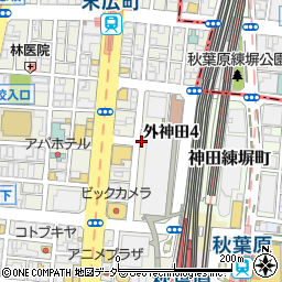 東京都千代田区外神田4丁目周辺の地図