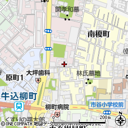 東京都新宿区弁天町79周辺の地図