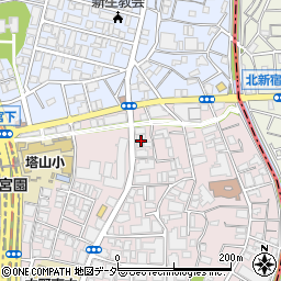 ユーコート中野坂上周辺の地図