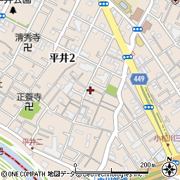東京都江戸川区平井2丁目10-10周辺の地図