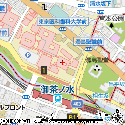 東京医科歯科大学　生活協同組合書籍購買部周辺の地図