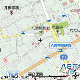 千葉県匝瑳市八日市場イ2941周辺の地図