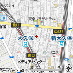 東京都新宿区百人町1丁目16-10周辺の地図