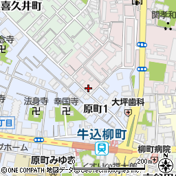 東京都新宿区弁天町142周辺の地図