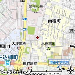 東京都新宿区弁天町76周辺の地図