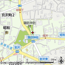 諏訪神社児童遊園トイレ周辺の地図