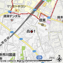 千葉県市川市高谷1丁目10周辺の地図