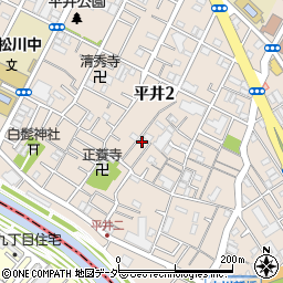 東京都江戸川区平井2丁目11-11周辺の地図