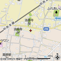 山梨県甲州市塩山上塩後320周辺の地図