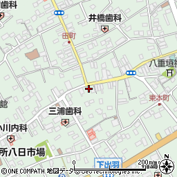 千葉県匝瑳市八日市場イ2860周辺の地図