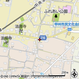 山梨県甲州市塩山上塩後315周辺の地図