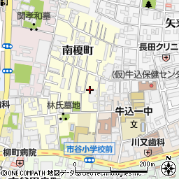 東京都新宿区南榎町57周辺の地図