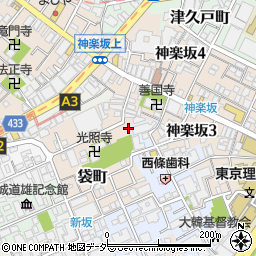 東京都新宿区袋町11周辺の地図