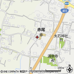 山梨県甲州市塩山赤尾803周辺の地図