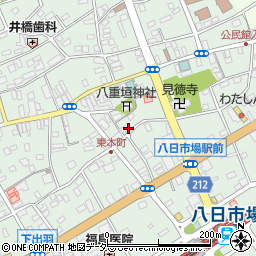 千葉県匝瑳市八日市場イ2942周辺の地図