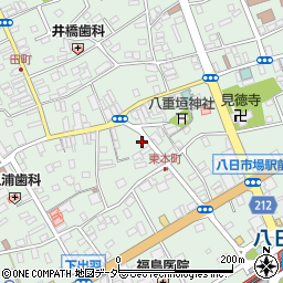 千葉県匝瑳市八日市場イ2921周辺の地図