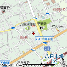 千葉県匝瑳市八日市場イ121周辺の地図