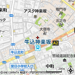 東京都新宿区横寺町49周辺の地図
