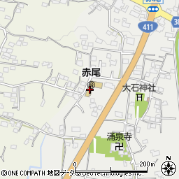 山梨県甲州市塩山赤尾712周辺の地図