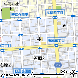 東京都墨田区石原3丁目周辺の地図