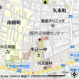 東京都新宿区矢来町8周辺の地図