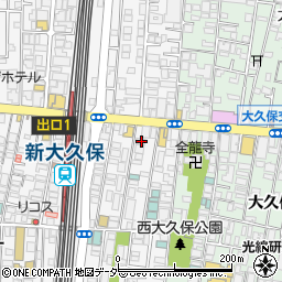 東京都新宿区百人町1丁目4-13周辺の地図