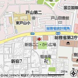 新宿ここ・から広場しごと棟周辺の地図
