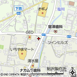 花菓亭塩山店周辺の地図