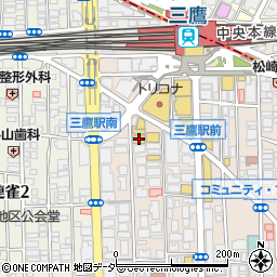シルク三平三鷹店周辺の地図