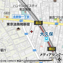 東京都新宿区百人町1丁目19周辺の地図