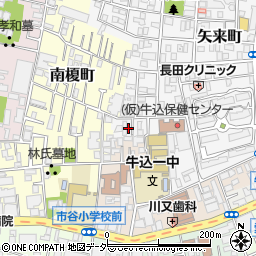 ペンテリーブル神楽坂周辺の地図