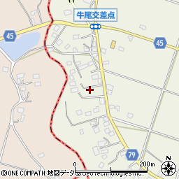 千葉県香取郡多古町牛尾262周辺の地図