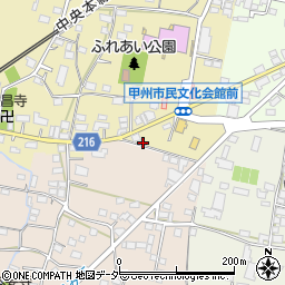 山梨県甲州市塩山上塩後309-2周辺の地図