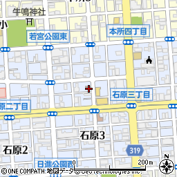 株式会社福助　石原店周辺の地図