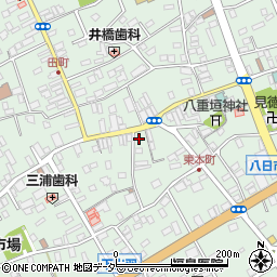 千葉県匝瑳市八日市場イ2905周辺の地図