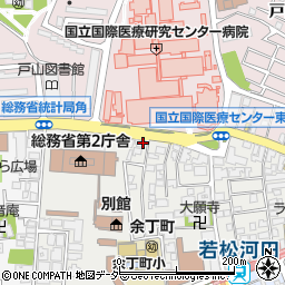 戸山薬局周辺の地図