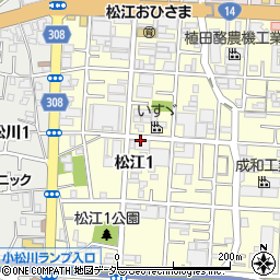 〒132-0025 東京都江戸川区松江の地図