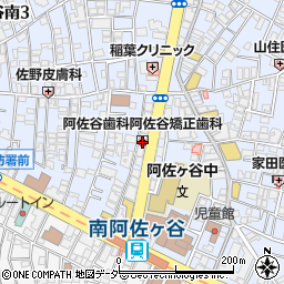 東京都杉並区阿佐谷南3丁目1-25周辺の地図