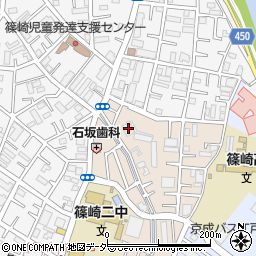 下篠崎町団地１号棟周辺の地図