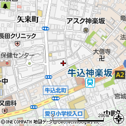 東京都新宿区矢来町85周辺の地図