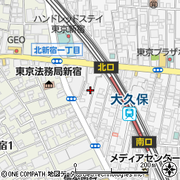 東京都新宿区百人町1丁目19-20周辺の地図
