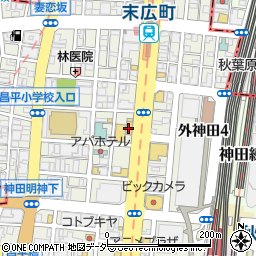 東京都千代田区外神田3丁目14周辺の地図