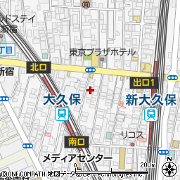 東京都新宿区百人町1丁目16-11周辺の地図