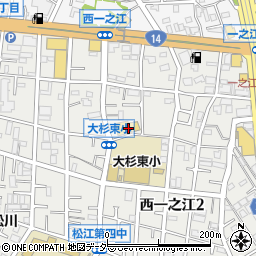 イオンスマイル西一之江店周辺の地図