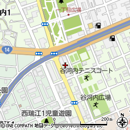東京都江戸川区谷河内2丁目4周辺の地図