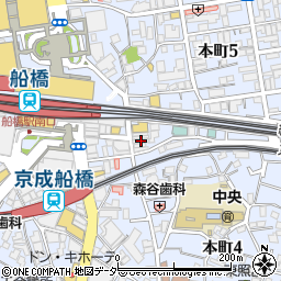 伊太利酒場 ベンヴェヌート 船橋駅前店周辺の地図